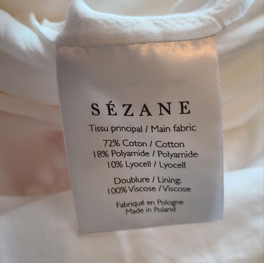 Nwt! Sezane Leane dress white - Picture 9 of 11
